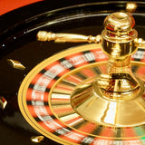 Roulette Romagnoli - Acajou - 60 cm - roulette simple en bois cadeau bel objet - Rouge et Noir