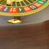 Roulette Romagnoli - Acajou - 60 cm - roulette simple en bois cadeau bel objet - Rouge et Noir