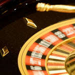 Roulette Romagnoli - Acajou - 60 cm - roulette simple en bois cadeau bel objet - Rouge et Noir