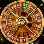 Roulette Romagnoli - Acajou - 60 cm - roulette simple en bois cadeau bel objet - Rouge et Noir
