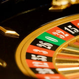 Roulette Romagnoli - Acajou - 60 cm - roulette simple en bois cadeau bel objet - Rouge et Noir