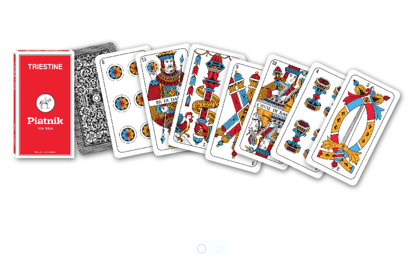 Scopa Triestine - Piatnik - jeu de cartes de scopa - Rouge et Noir