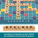 Scrabble Classique en bois - Jeux de Lettres et de Chiffres - Rouge et Noir