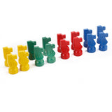 Set de 16 petits chevaux en bois - Jeux Traditionnels - Rouge et Noir