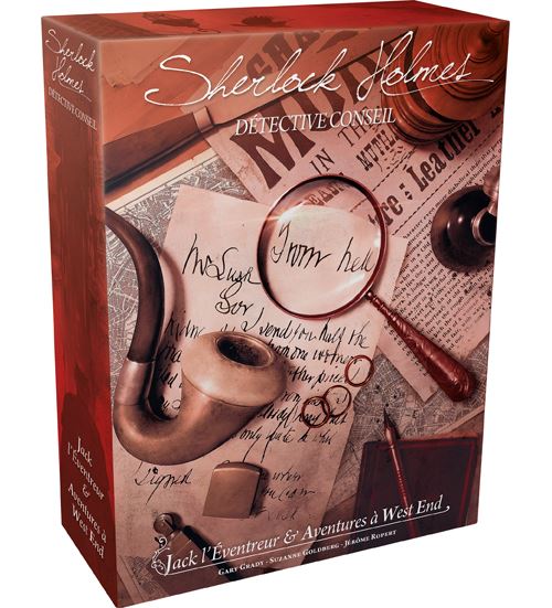 Sherlock Holmes - Détective conseil - Jeu de plateau de stratégie coopératif - Rouge et Noir