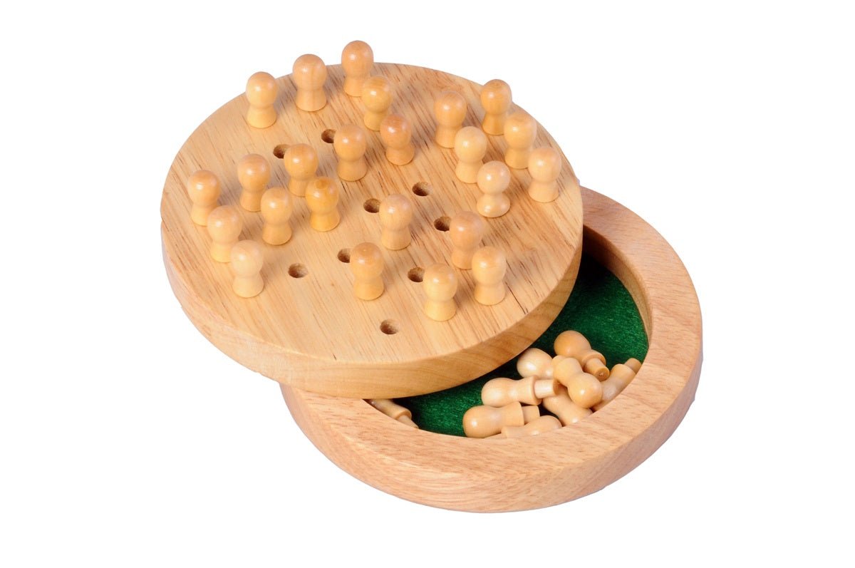 Solitaire mini en bois - solitaires - Rouge et Noir