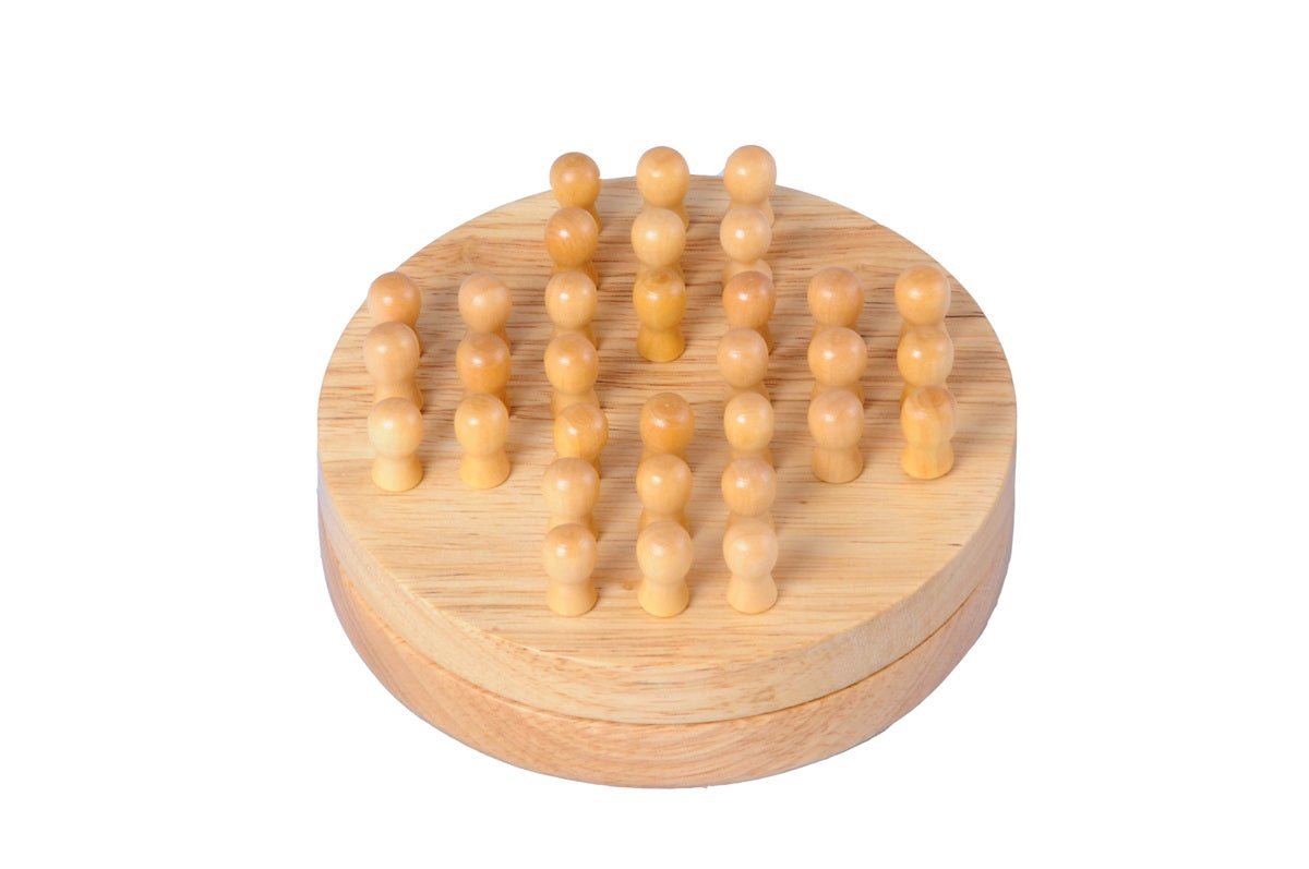 Solitaire mini en bois - solitaires - Rouge et Noir