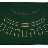 Tapis de Black - Jack feutre - 130x90 - tapis de black - jack - Rouge et Noir
