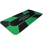 Tapis de poker NO LIMIT VERT - jersey néoprène - 180 x 90 cm – 10 joueurs - tapis de poker - Rouge et Noir