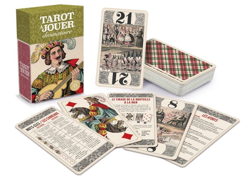 Tarot à jouer Divinatoire - Dusserre - jeu divinatoire - Rouge et Noir