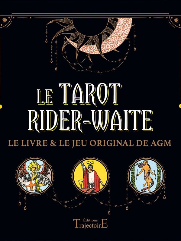 Tarot div - Coffret Rider Waite - Le livre et le jeu original - jeu divinatoire - Rouge et Noir