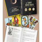 Tarot div - Coffret Rider Waite - Le livre et le jeu original - jeu divinatoire - Rouge et Noir