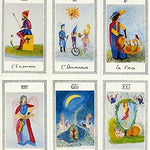 Tarot Omaha - Les étoiles - jeu divinatoire - Rouge et Noir
