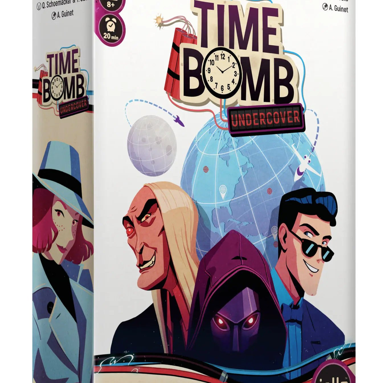 Time Bomb - Undercover - Jeu de plateau de stratégie et de rôles - Rouge et Noir