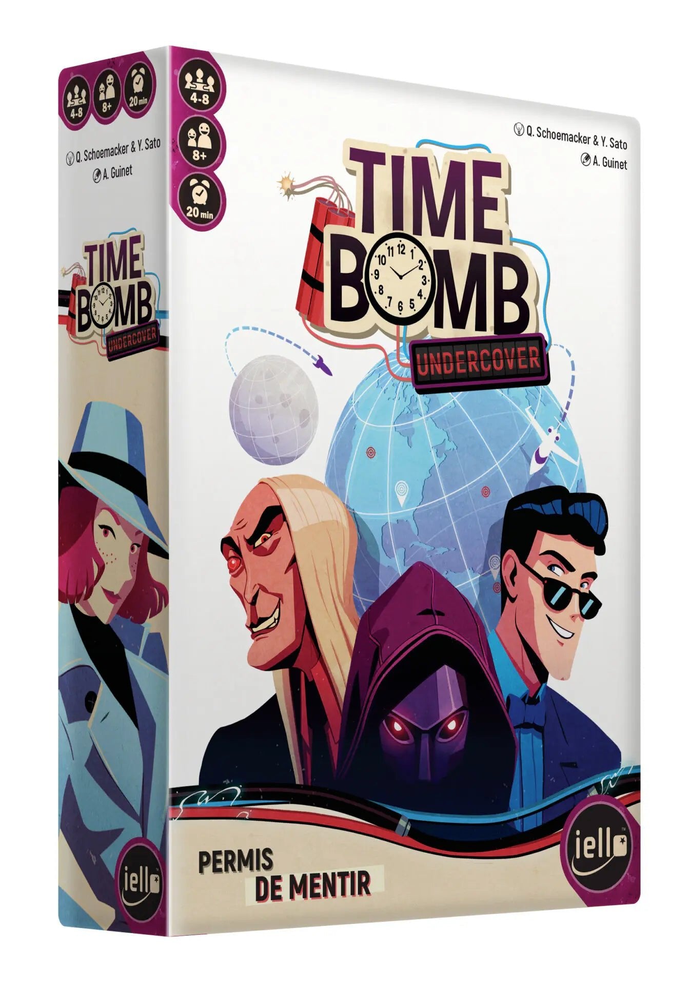 Time Bomb - Undercover - Jeu de plateau de stratégie et de rôles - Rouge et Noir