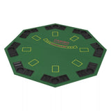 Top Poker octogonal - tapis de poker - Rouge et Noir