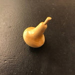 Toupie buis tournée à la main - Poire - Toupies cadeau bel objet - Rouge et Noir