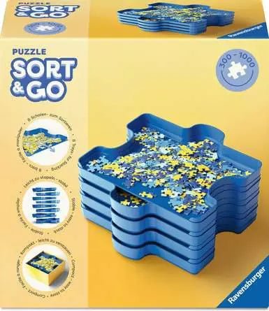 Trieur de pièces pour puzzle - 1000p - accessoire de puzzle - Rouge et Noir