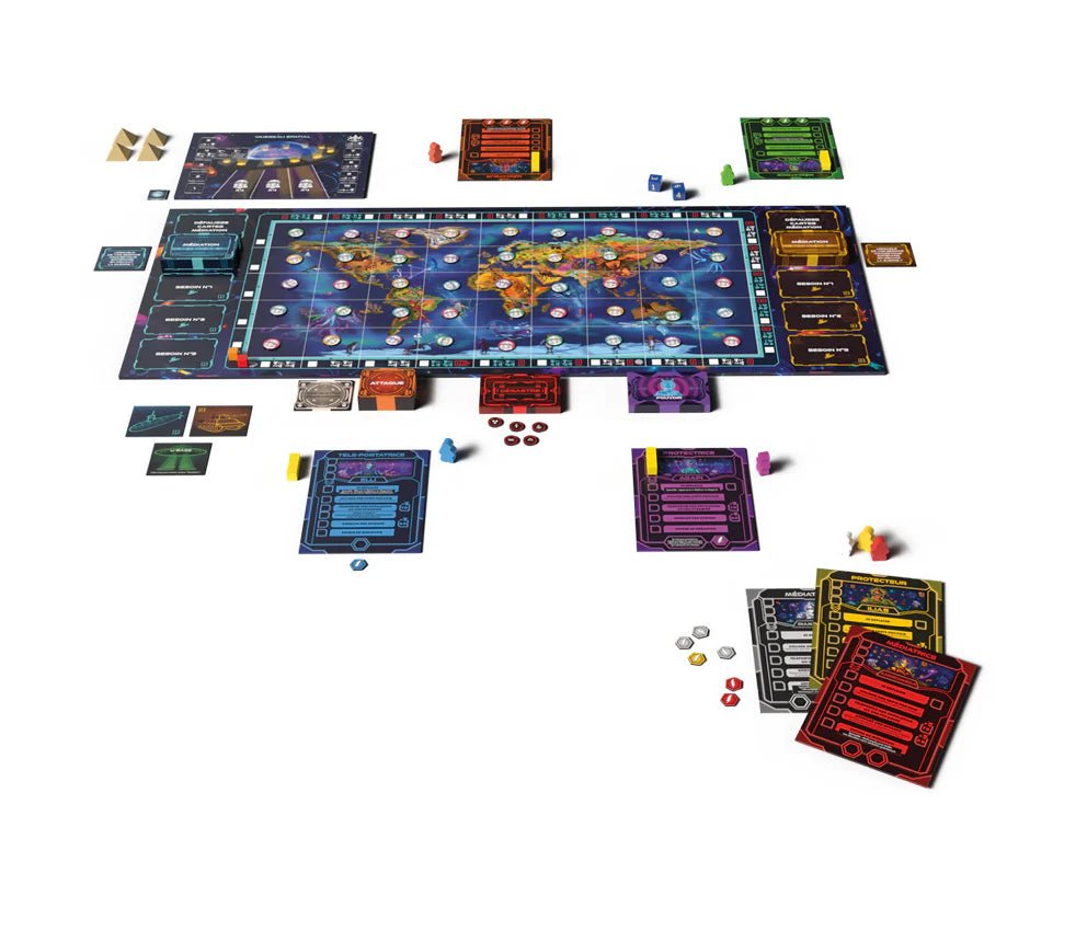 Ultimediation - Jeu de plateau de stratégie - Rouge et Noir