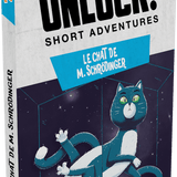 Unlock ! Short Adventures - Le chat de M.Schrödinger - Jeu de plateau de stratégie coopératif - Rouge et Noir