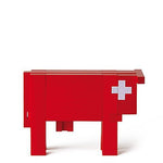 Vache suisse - casse - tête en bois jeu design - Rouge et Noir