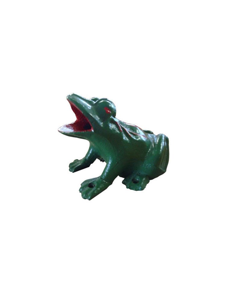 Grenouille en fonte pour jeu de tonneau - Jeu d'adresse en bois - Rouge et Noir