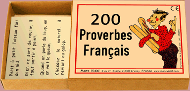 200 Proverbes Français - fin de soirée solitaire - Rouge et Noir